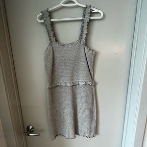 L Pitaya green ribbed body con dress